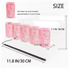 Akrylowy stojak ekspozycyjny z oświetleniem LED - 3-poziomowy stojak na perfumy i drabinkę, stojak na figurki, przezroczysty stojak na babeczki